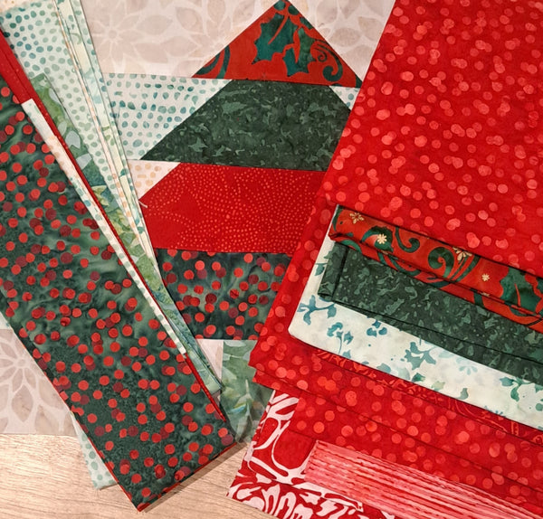 Donna's Leftovers - Cozy Christmas # 1 Batik Collection – Jordan Fabrics