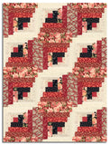 Moda 3 Sisters Pre-Cut Curvy Log Cabin Quilt Kit - Ambiance - Rose