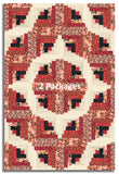Moda 3 Sisters Pre-Cut Curvy Log Cabin Quilt Kit - Ambiance - Rose