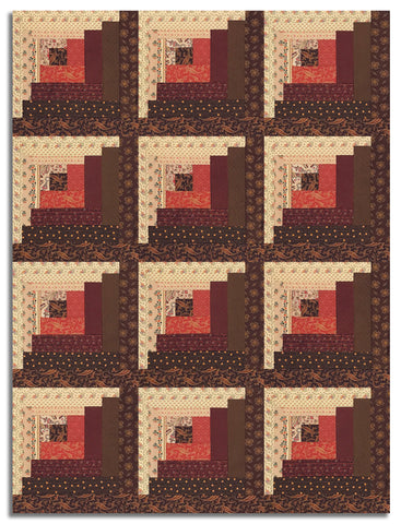 Andover Pre-Cut Curvy Log Cabin Quilt Kit - Bridgeport #1