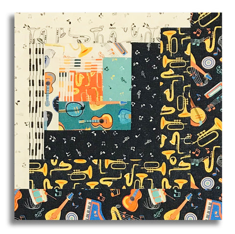 Windham Pre-Cut Curvy Log Cabin Quilt Kit - Feeling Jazzy