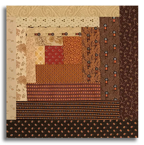 Andover Pre-Cut Curvy Log Cabin Quilt Kit - Spice Market