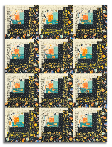 Windham Pre-Cut Curvy Log Cabin Quilt Kit - Feeling Jazzy