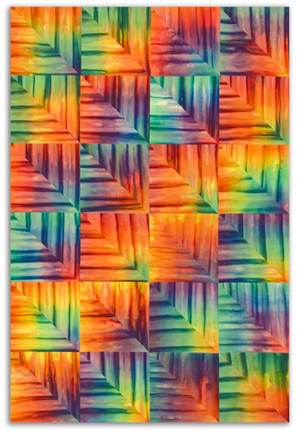 Cutting Corners Pre-Cut Quilt Kit - Anthology Batik - Rainfall Rainbow