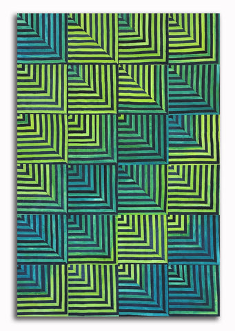 Cutting Corners 35 x 53" Fully Finished Sample Quilt - Jamaica