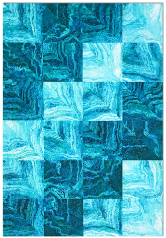 Cutting Corners Pre-Cut Quilt Kit - Northcott - Gradations Ombre Peacock