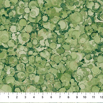 Northcott Midas Touch DM26834 74 Bubble Texture Green  By The Yard