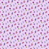 Northcott Deborah's Garden DP25595 82 Small Tossed Floral - Lilac By The Yard