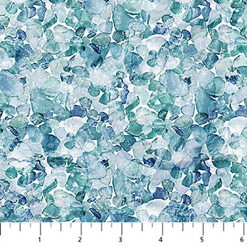 Northcott Digital Print - Sea Breeze 27101 42 Seaglass Pale Blue By The Yard