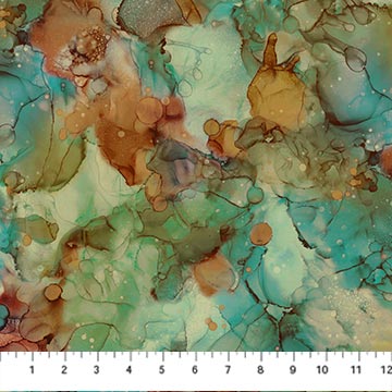 Northcott Digital - Fluidity DP27234 66 Seafoam By The Yard