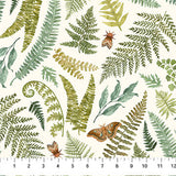 Northcott Digital - Wild Harvest DP27511 11 Cream Large Ferns By The Yard