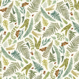 Northcott Digital - Wild Harvest DP27511 11 Cream Large Ferns By The Yard