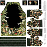 Northcott Digital - Wild Harvest DP27518 99 Black Apron 43" PANEL By The PANEL (Not Strictly By The Yard)