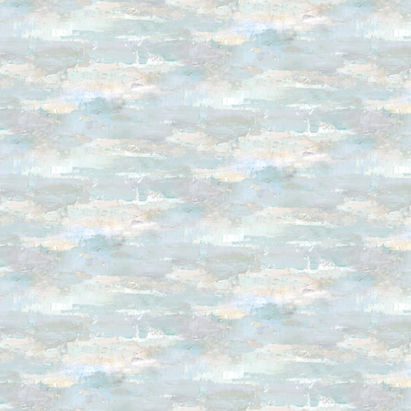 Northcott Digital - First Snow DP28096 40 Pale Blue Brush Strokes By The Yard