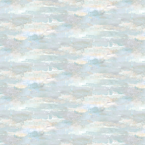 Northcott Digital - First Snow DP28096 40 Pale Blue Brush Strokes By The Yard