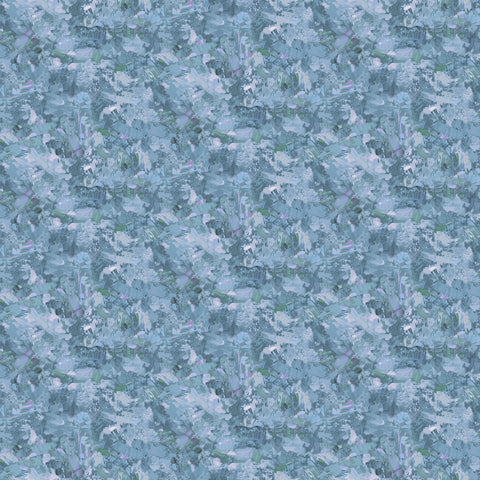 Northcott Digital - First Snow DP28099 44 Blue Texture By The Yard
