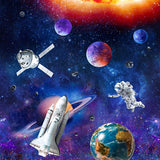 Northcott Digital Space Odyssey DP28430 48 Dark Blue 24" Space Walk PANEL By The PANEL (Not Strictly By The Yard)