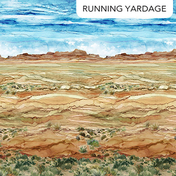 Northcott Digital - The Great Outdoors DP28448 37 Rust Multi Desert Ombre By The Yard