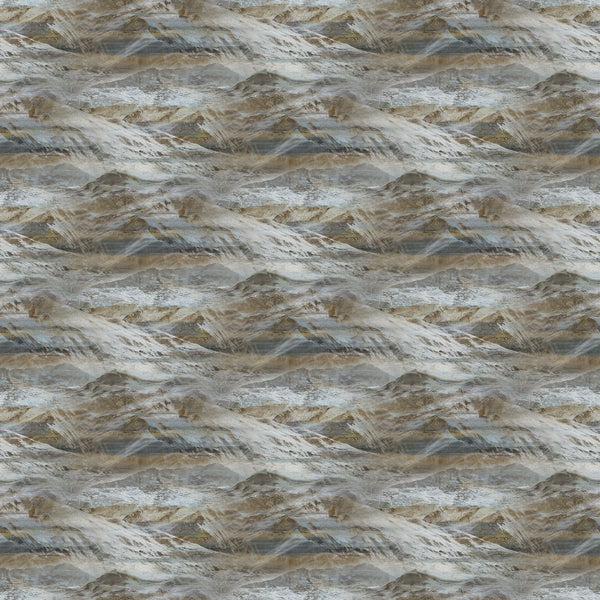 Northcott Digital - Running Free DP28590 44 Dark Blue Multi Mountains By The Yard