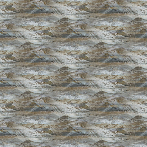 Northcott Digital - Running Free DP28590 44 Dark Blue Multi Mountains By The Yard