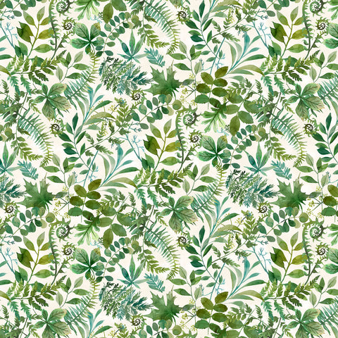 Northcott Luscious DP28751 11 Cream Multi Leaves By The Yard