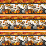 Northcott Night Owl DP28845 96 Charcoal Multi Border Stripe By The Yard