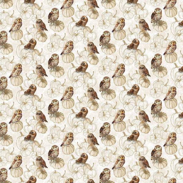 Northcott Night Owl DP28850 11 Cream Multi Owls By The Yard