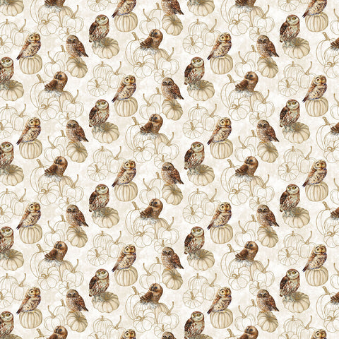 Northcott Night Owl DP28850 11 Cream Multi Owls By The Yard