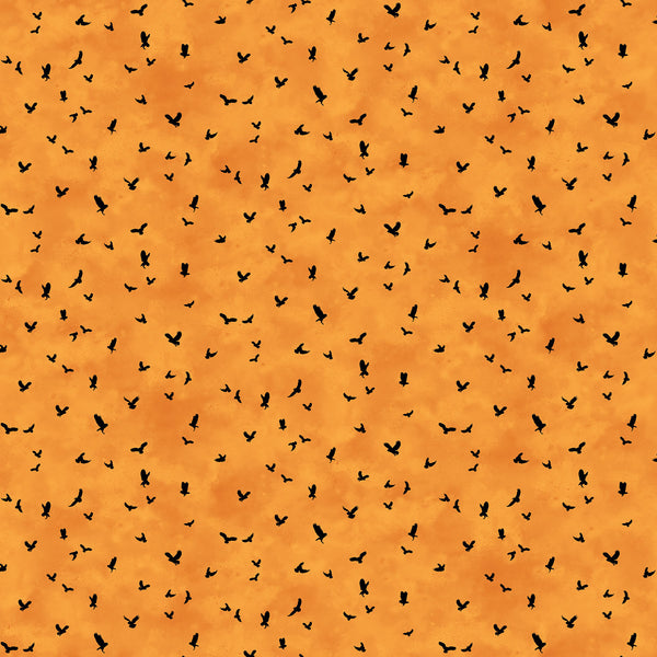 Northcott Night Owl DP28853 56 Orange Owl Mini By The Yard