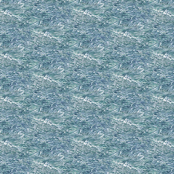 Northcott Naturescapes Voyage DP29118 44 Blue Multi Waves By The Yard