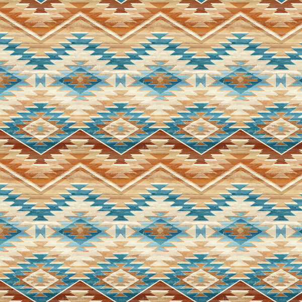 Northcott Stonehenge Canyon DP29142 34 Clay Multi Navaho Stripe By The Yard