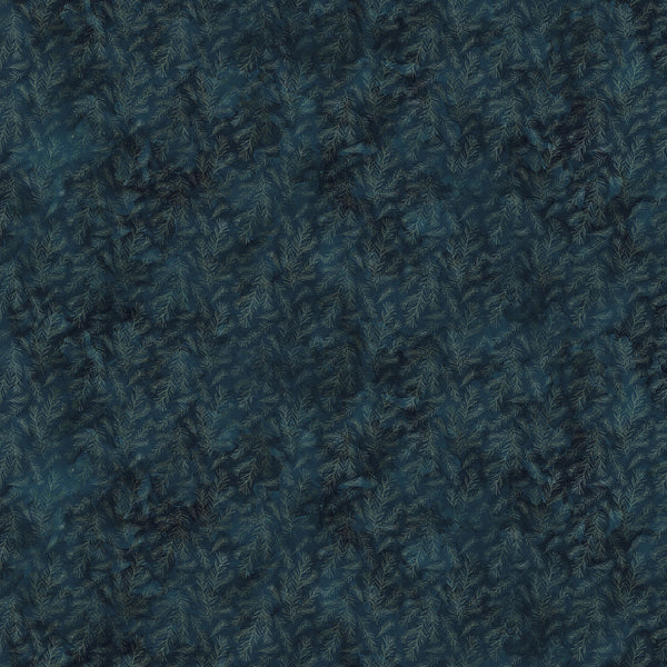 Northcott Altitude DP29158 49 Navy Pine Branches By The Yard