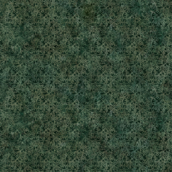Northcott Altitude DP29159 79 Dark Green Cedar Sprigs By The Yard