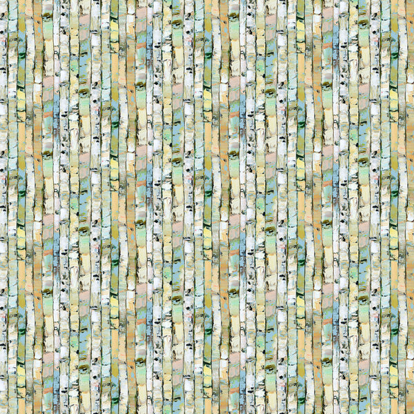 Northcott Canoe Lake DP29237 74 Light Green Multi Stripe By The Yard
