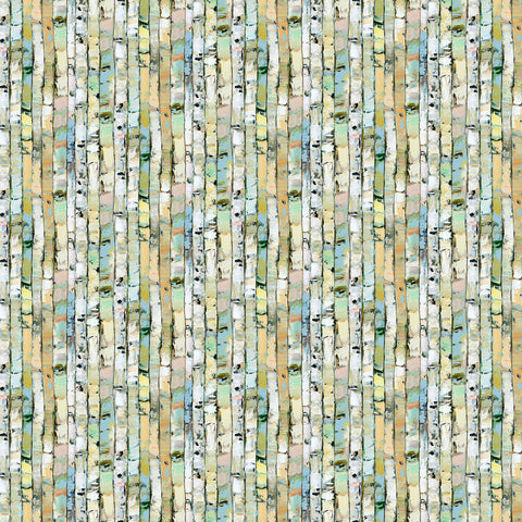 Northcott Canoe Lake DP29237 74 Light Green Multi Stripe By The Yard