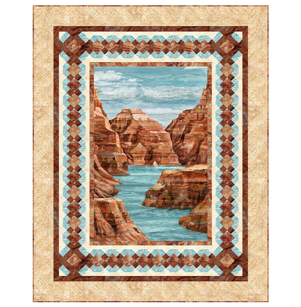 Northcott - Stonehenge Canyon DQ3676 Hidden Passages Digital Shop Sample 54" x 68"