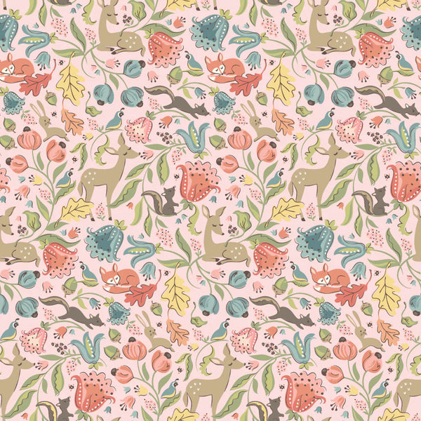 Poppie Cotton Wildwood Dwellings WW25102 Deer Meadow Blush By The Yard