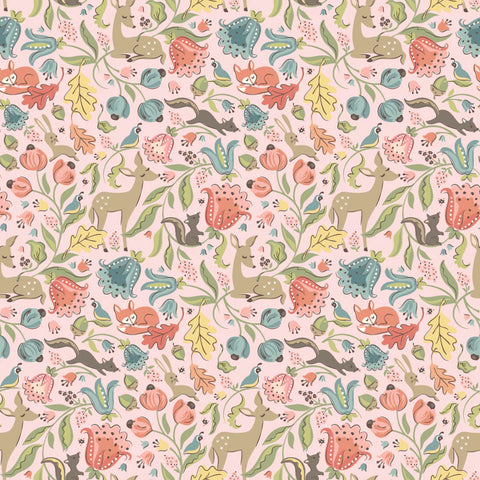 Poppie Cotton Wildwood Dwellings WW25102 Deer Meadow Blush By The Yard