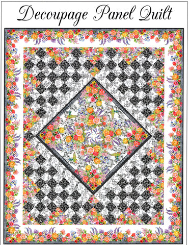 Decoupage Panel Quilt Pattern - In The Beginning Quilt Pattern