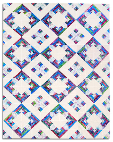 Diamonds Squared! VIDEO BUNDLE Quilt Kit - Includes Hoffman Batik Pre-cuts