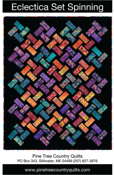 ECLECTICA SET SPINNING - Pine Tree Country Quilts Pattern - DIGITAL DOWNLOAD