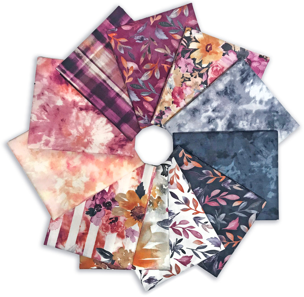Northcott Pre-Cut 11 Piece Fat Quarter Bundle - Vivian – Jordan Fabrics