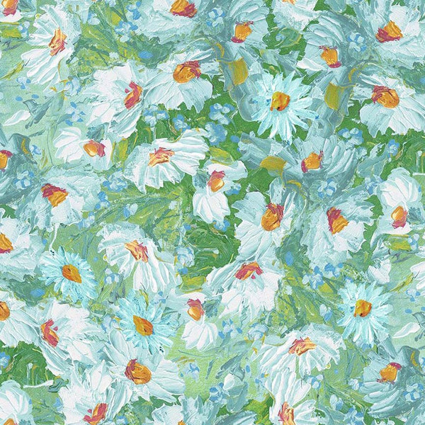 Timeless Treasures - Impression CD4193 Sage Painted Ditsy Floral By The Yard