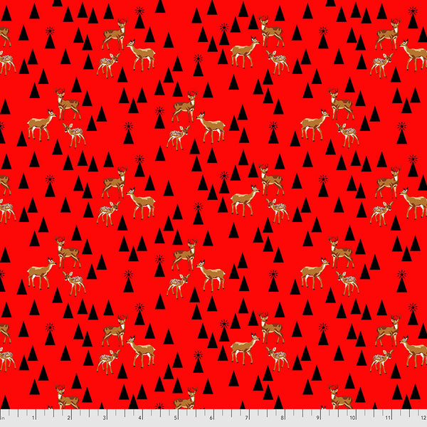 Free Spirit Holiday Homies FNTP003 Hollyberry Road Trip FLANNEL By The Yard