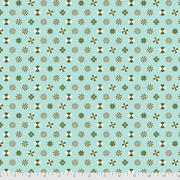 Free Spirit Holiday Homies FNTP005 Pinefresh Peppermint Stars FLANNEL By The Yard