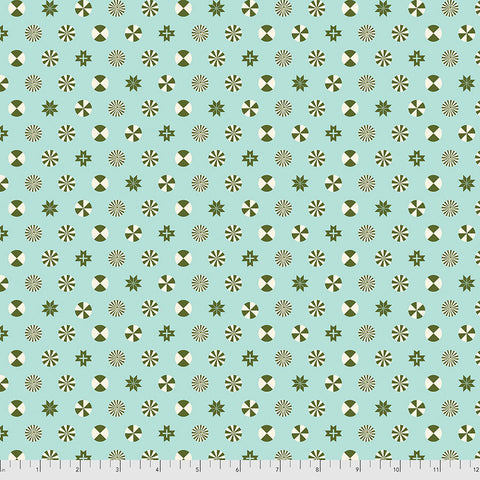 Free Spirit Holiday Homies FNTP005 Pinefresh Peppermint Stars FLANNEL By The Yard