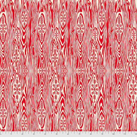 Free Spirit Holiday Homies FNTP006 Hollyberry Yule Log FLANNEL By The Yard