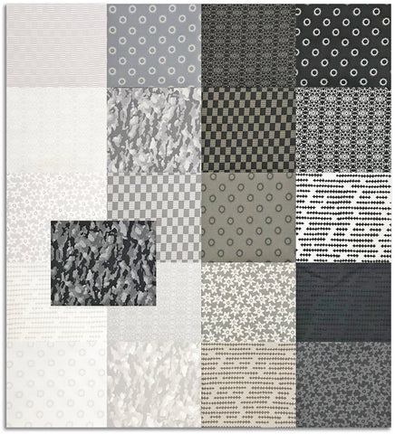 Andover Pre-Cut 21 Piece Fat Quarter Bundle - Mellow Drama