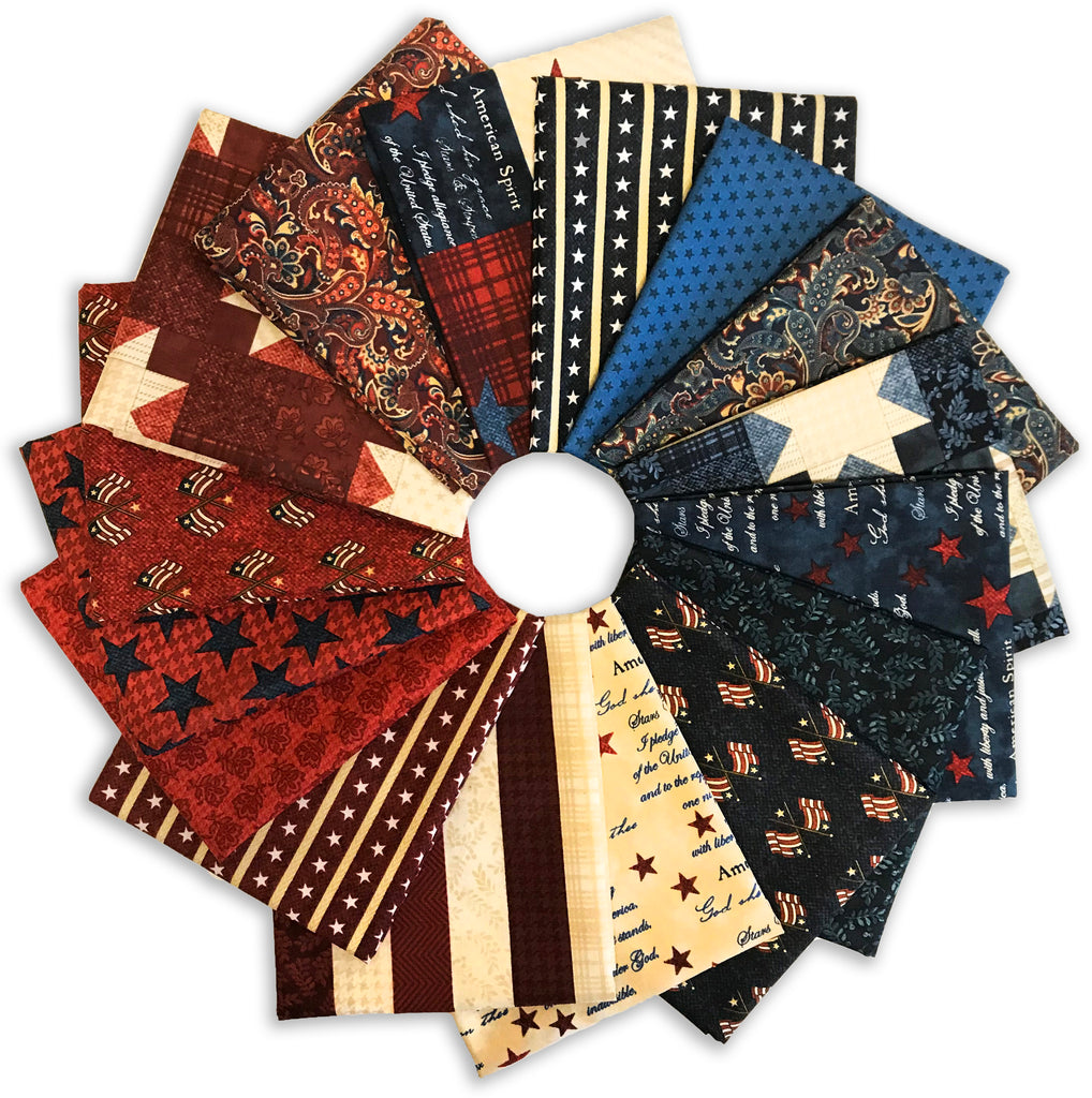 Benartex Pre-Cut 16 Piece Fat Quarter Bundle - American Spirit – Jordan  Fabrics