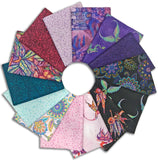 Benartex Pre-Cut 14 Piece Fat Quarter Bundle - FQFENPK - Fairy Enchantment